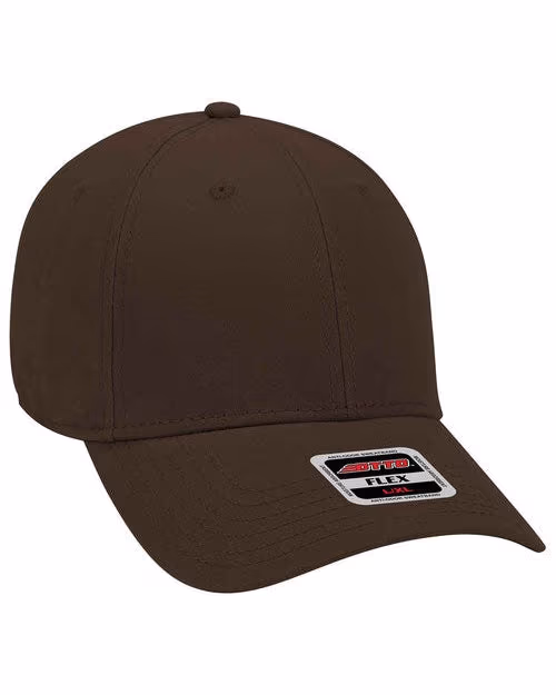 Custom OTTO FLEX 6-Panel Low Profile Baseball Cap, Black