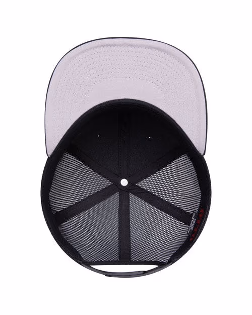 Custom OTTO SNAP 6-Panel Mid Profile Mesh Back Trucker Snapback Hat, Black