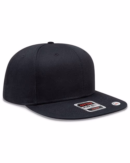 Custom OTTO SNAP® 6-Panel Pro Profile Snapback Hat, Black