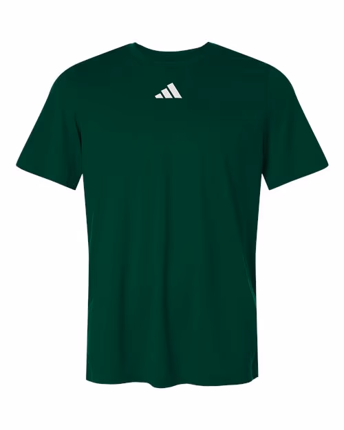 Custom Dark Green/ White - Adidas Men's Pregame T-Shirt