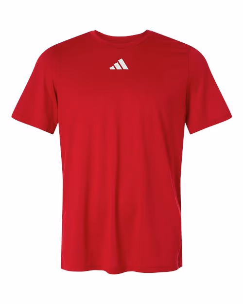 Team Power Red/ White - Adidas Men's Pregame T-Shirt