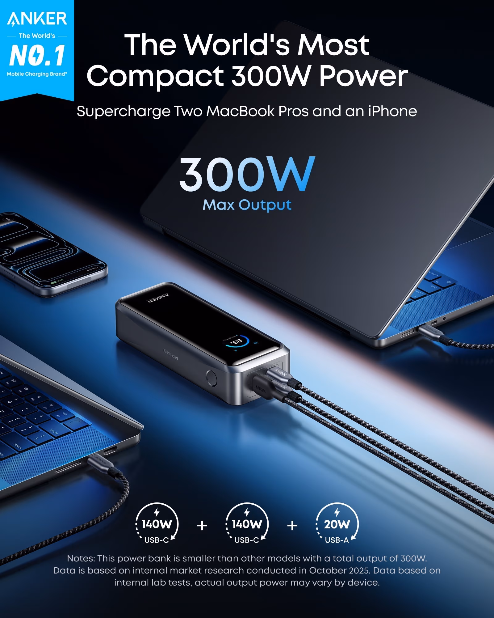 Anker Prime Power Bank (26K, 300W)