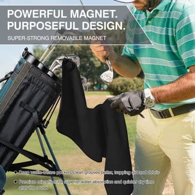 Magnetic Waffle-Weave Pro Golf Towel