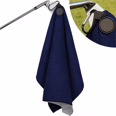 Custom Magnetic Waffle-Weave Pro Golf Towel