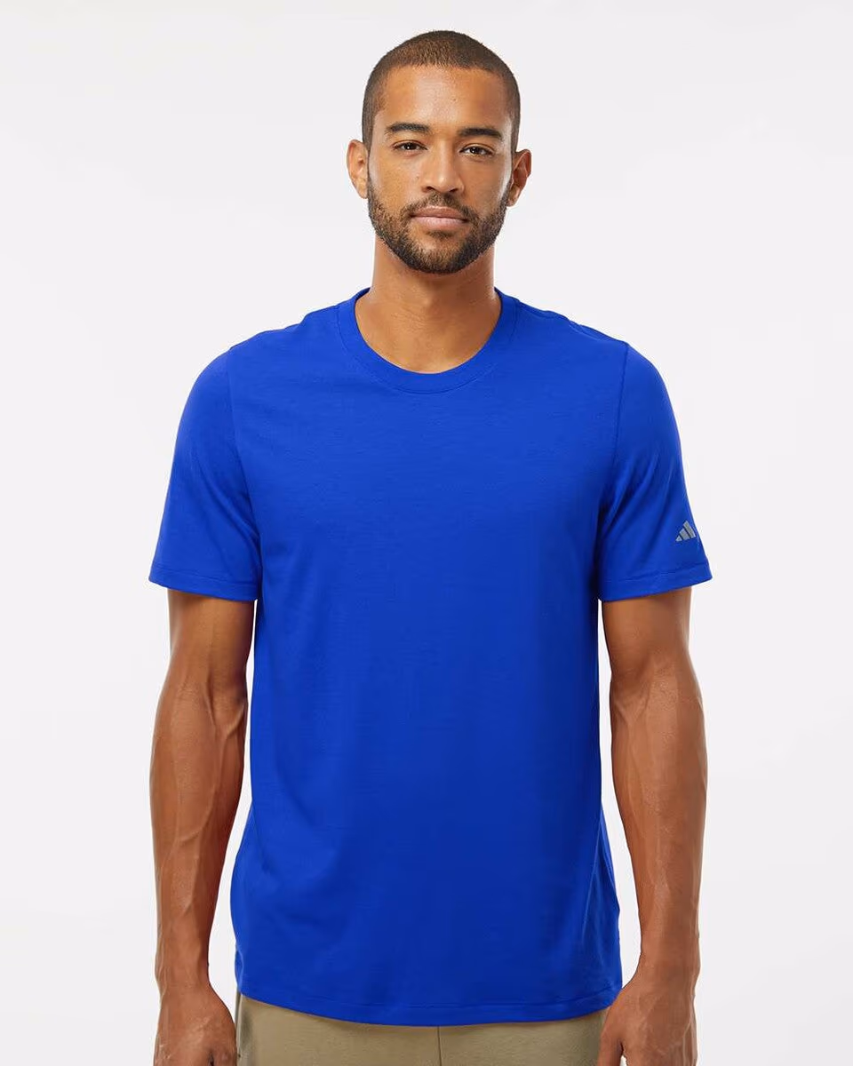 Custom Adidas Men's Blended T-Shirt A556 - Collegiate Royal