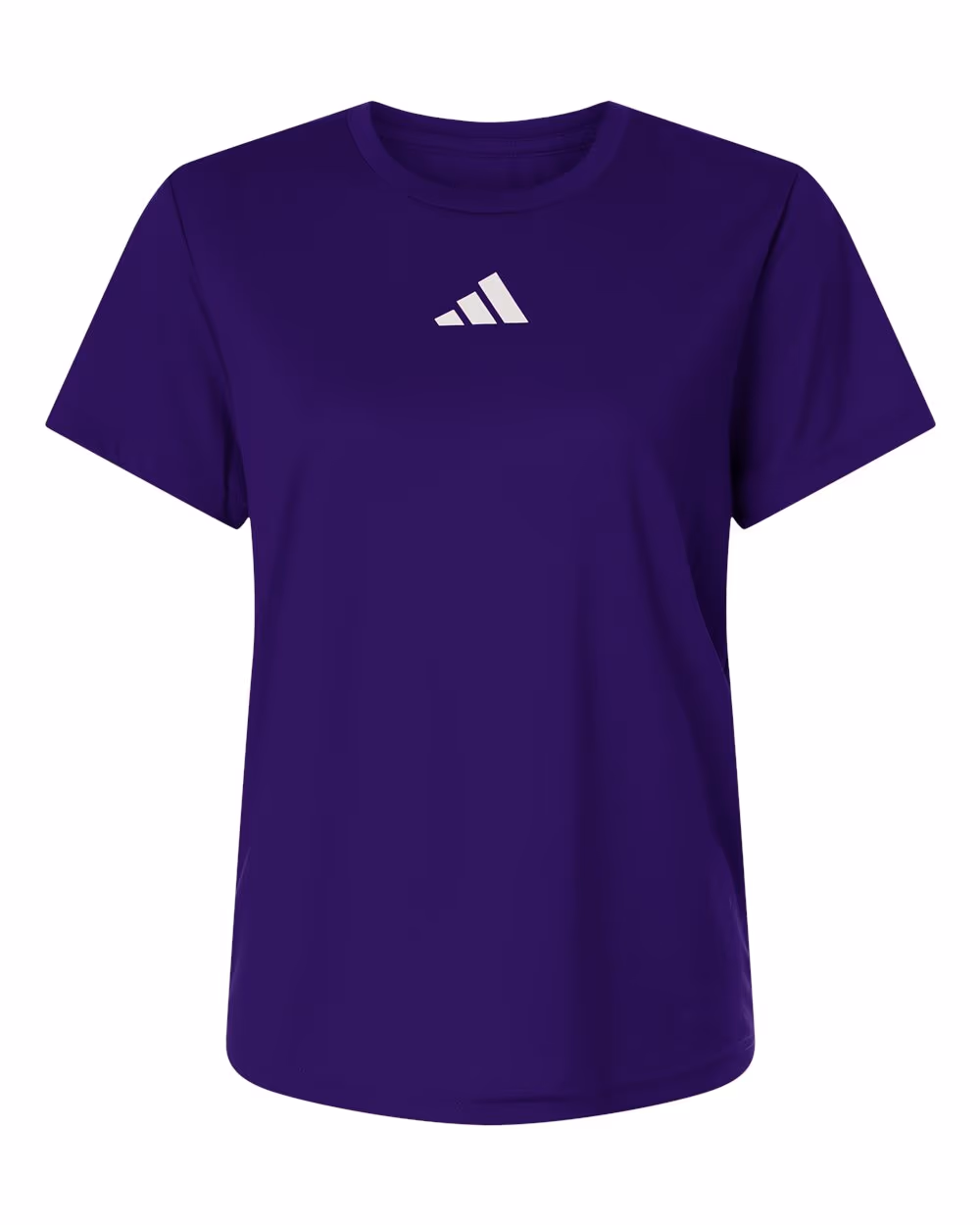 Team Collegiate Purple/ White - Adidas Women's Pregame T-Shirt - Flat Front