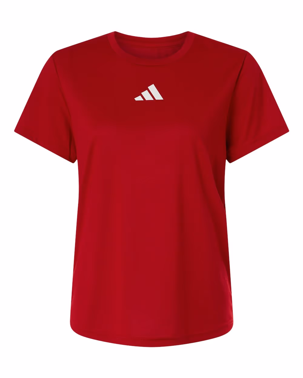 Team Power Red/ White - Adidas Women's Pregame T-Shirt - Flat Front