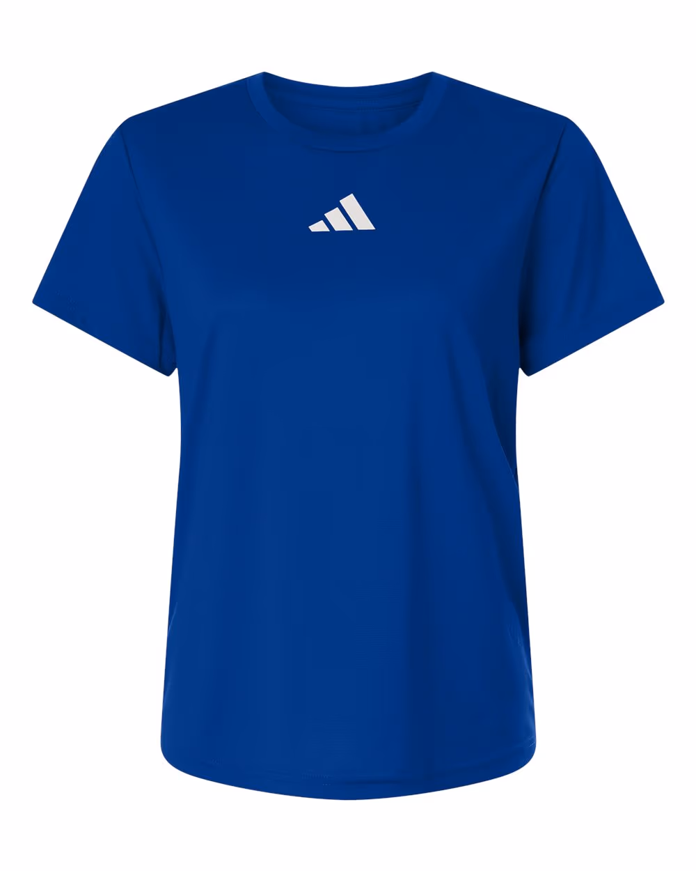 Team Royal Blue/ White - Adidas Women's Pregame T-Shirt - Flat Front