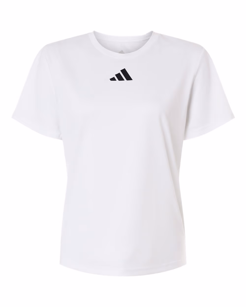 White/ Black - Adidas Women's Pregame T-Shirt - Flat Front