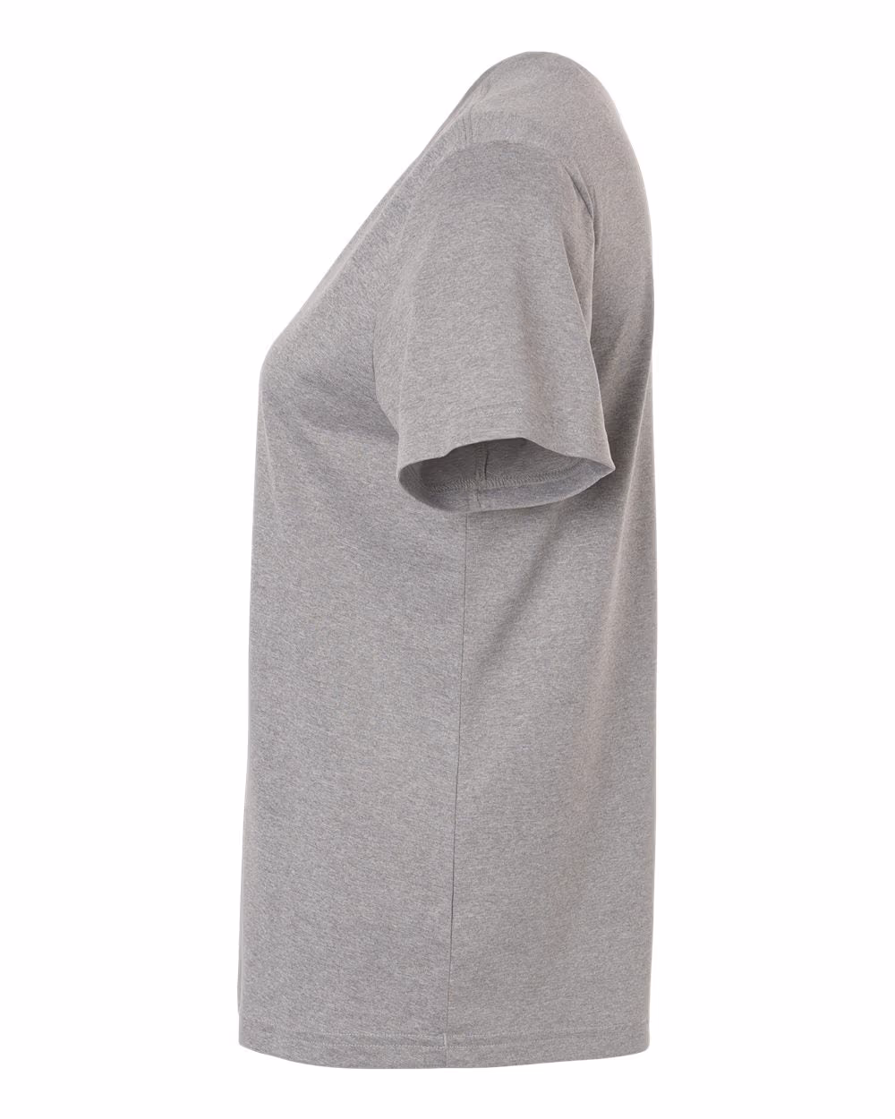 Medium Grey Heather/ Black - Adidas Women's Pregame T-Shirt - Flat Detail