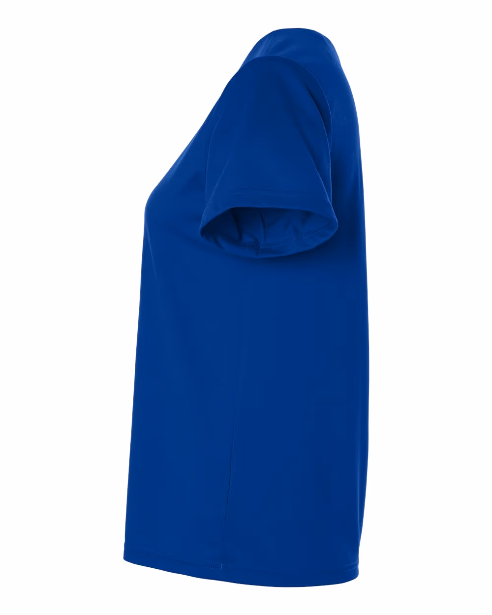 Team Royal Blue/ White - Adidas Women's Pregame T-Shirt - Flat Detail