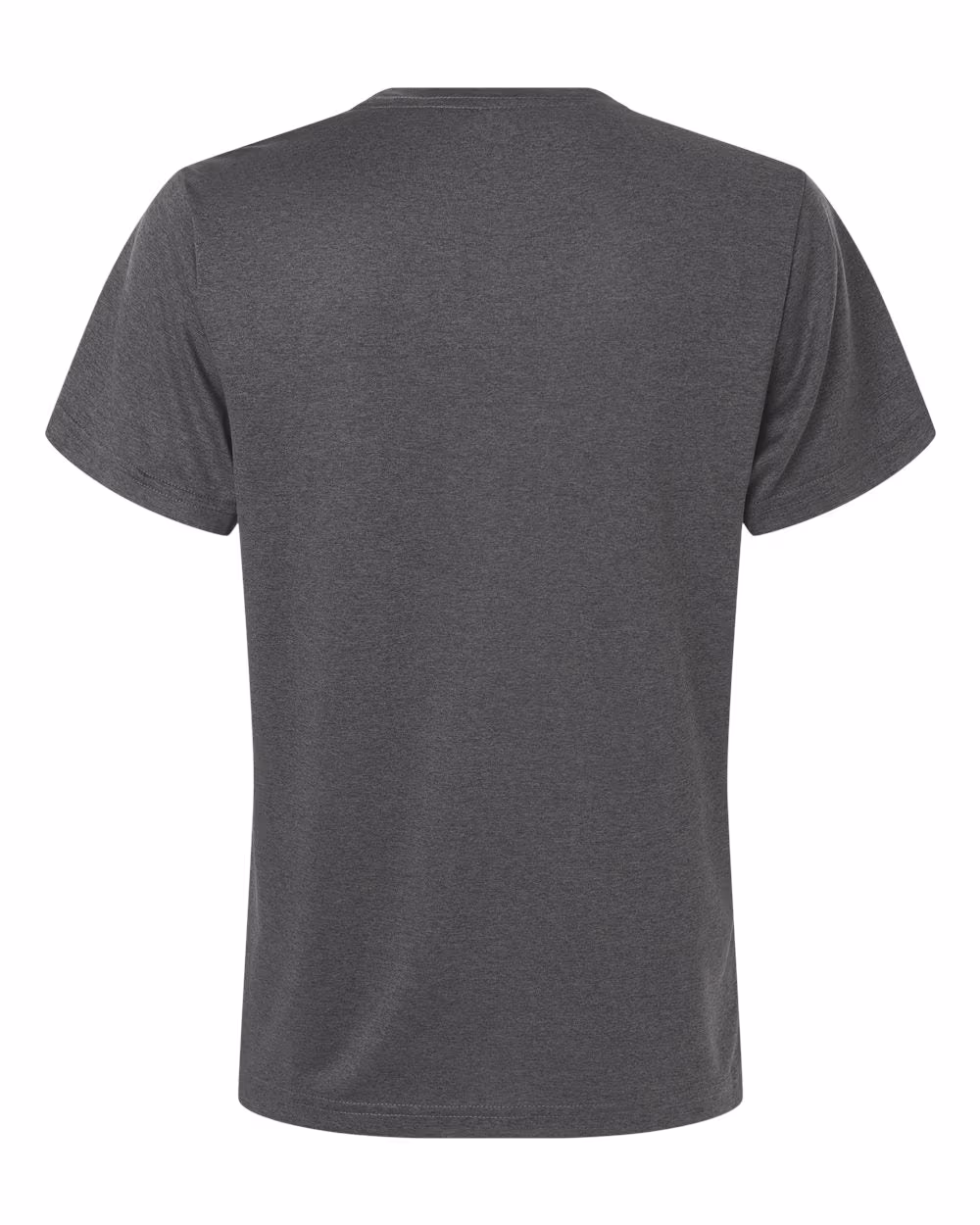 Dark Grey Heather/ White - Adidas Women's Pregame T-Shirt - Flat Back