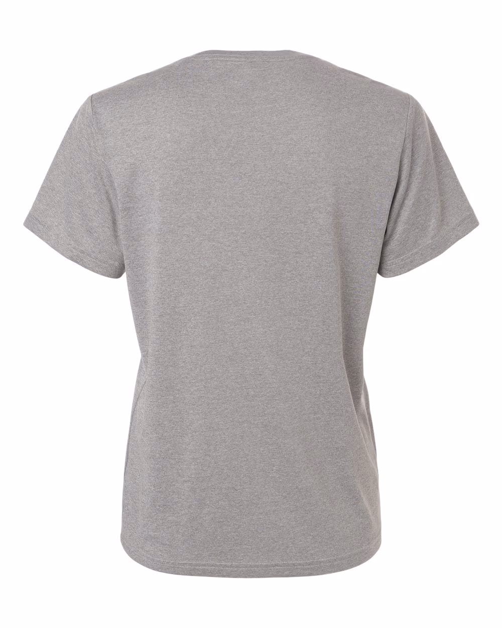 Medium Grey Heather/ Black - Adidas Women's Pregame T-Shirt - Flat Back