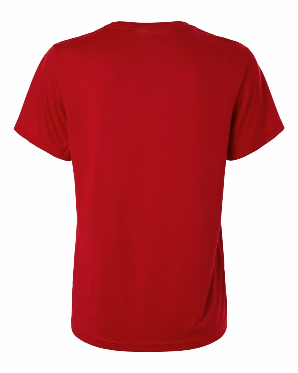 Team Power Red/ White - Adidas Women's Pregame T-Shirt - Flat Back