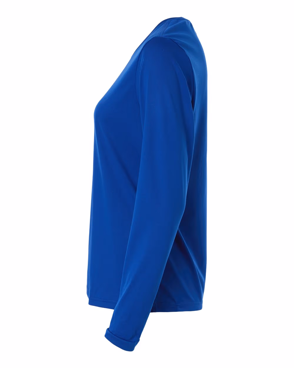 Team Royal Blue/ White - Adidas Women's Pregame Long Sleeve T-Shirt - Flat Detail