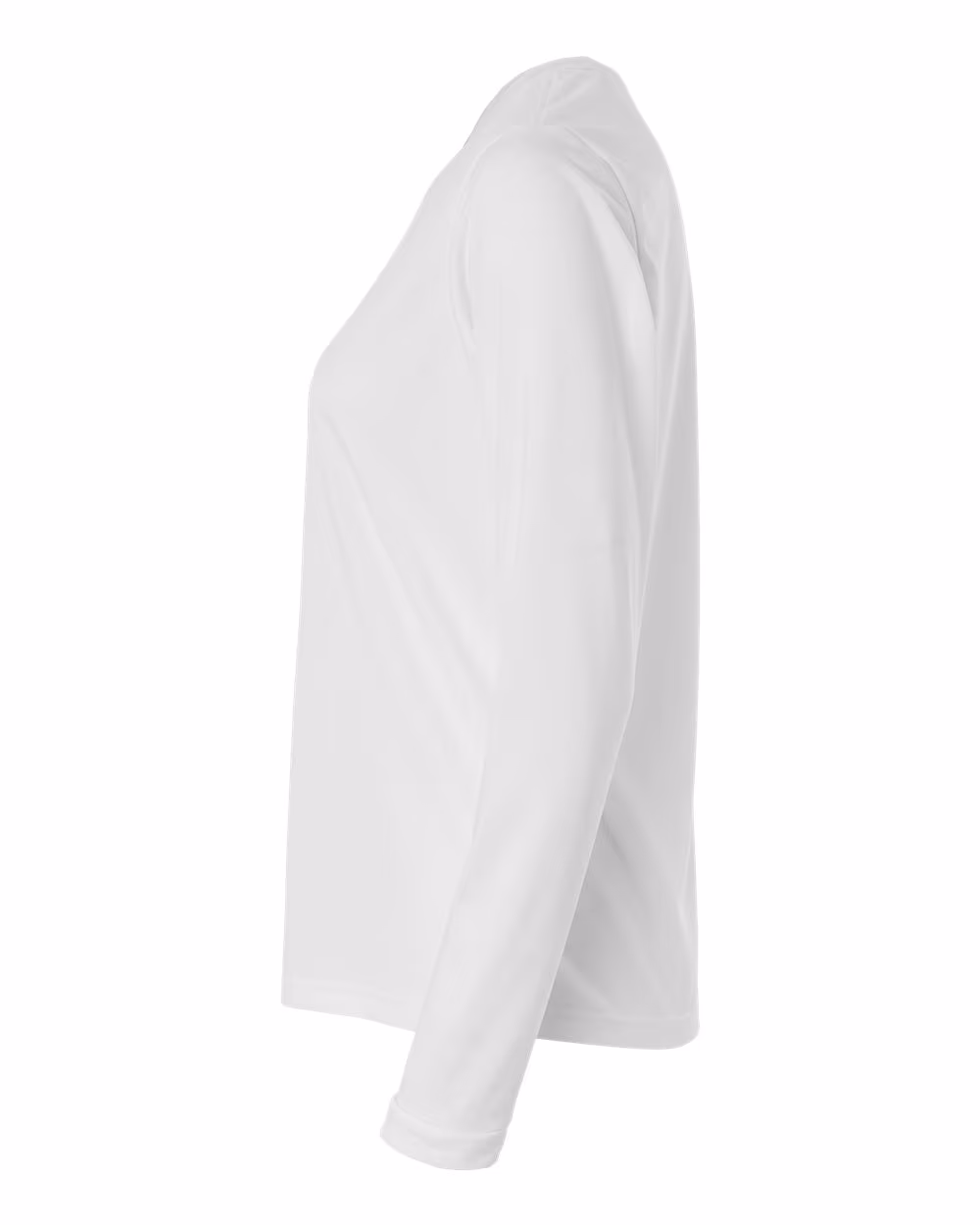 White/ Black - Adidas Women's Pregame Long Sleeve T-Shirt - Flat Detail