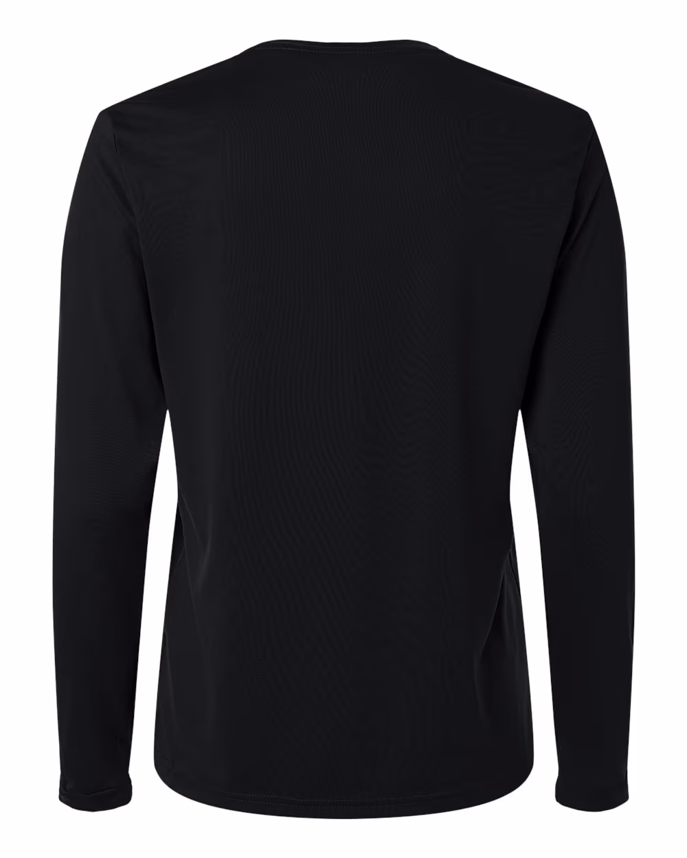 Black/ White - Adidas Women's Pregame Long Sleeve T-Shirt - Flat Back