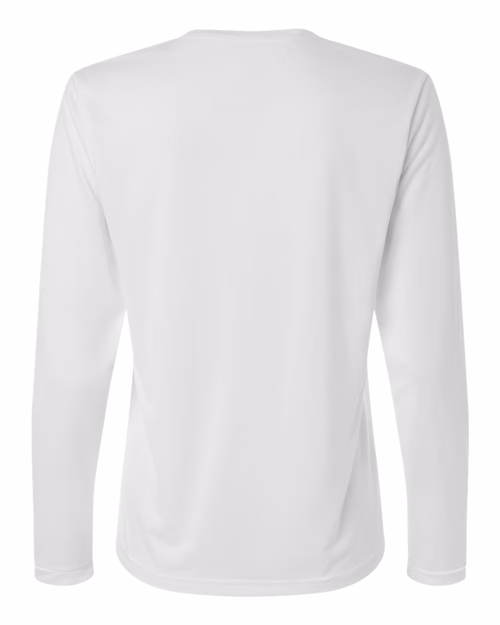 White/ Black - Adidas Women's Pregame Long Sleeve T-Shirt - Flat Back
