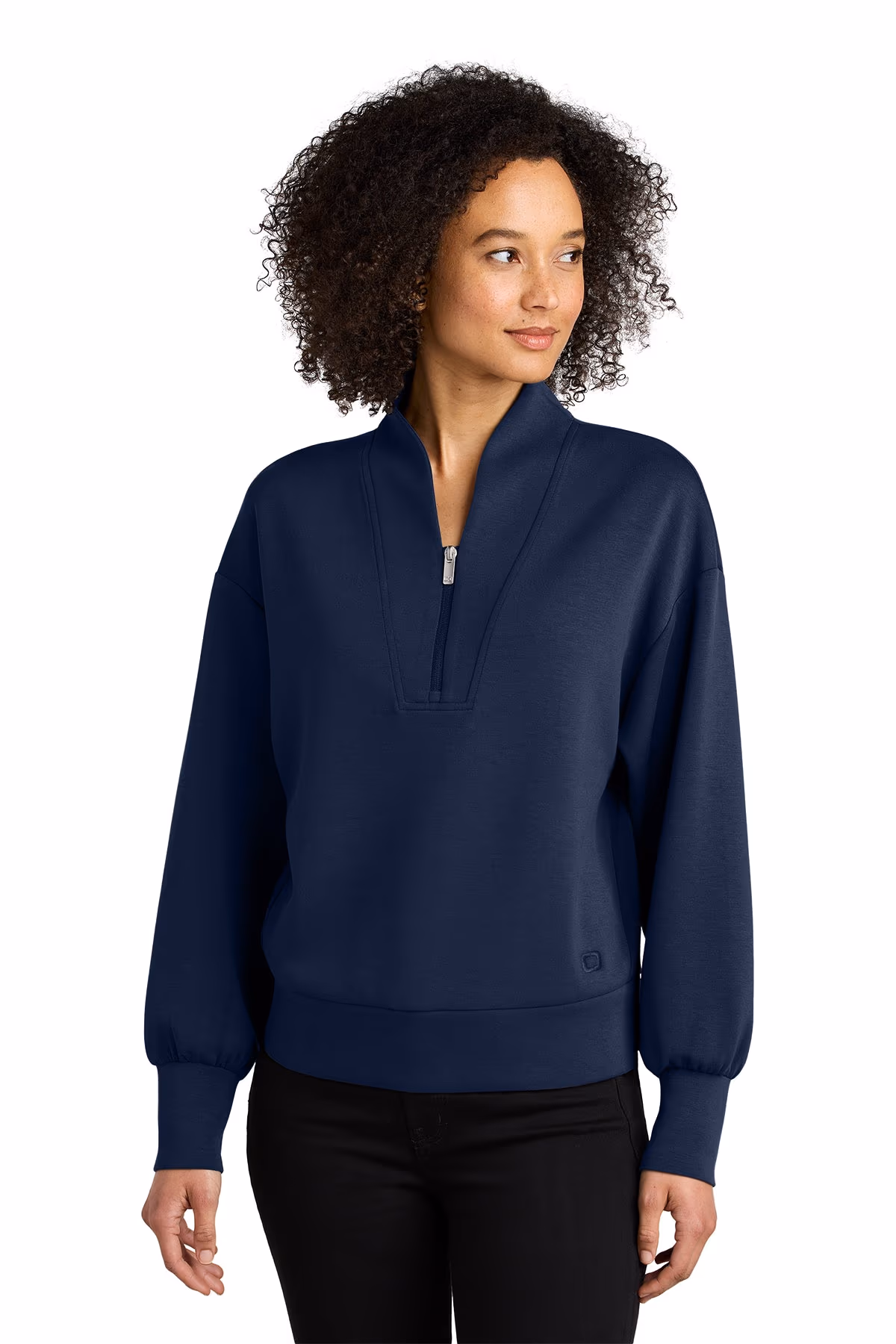 Custom River Blue Navy - OGIO Women’s Transcend 1/4-Zip