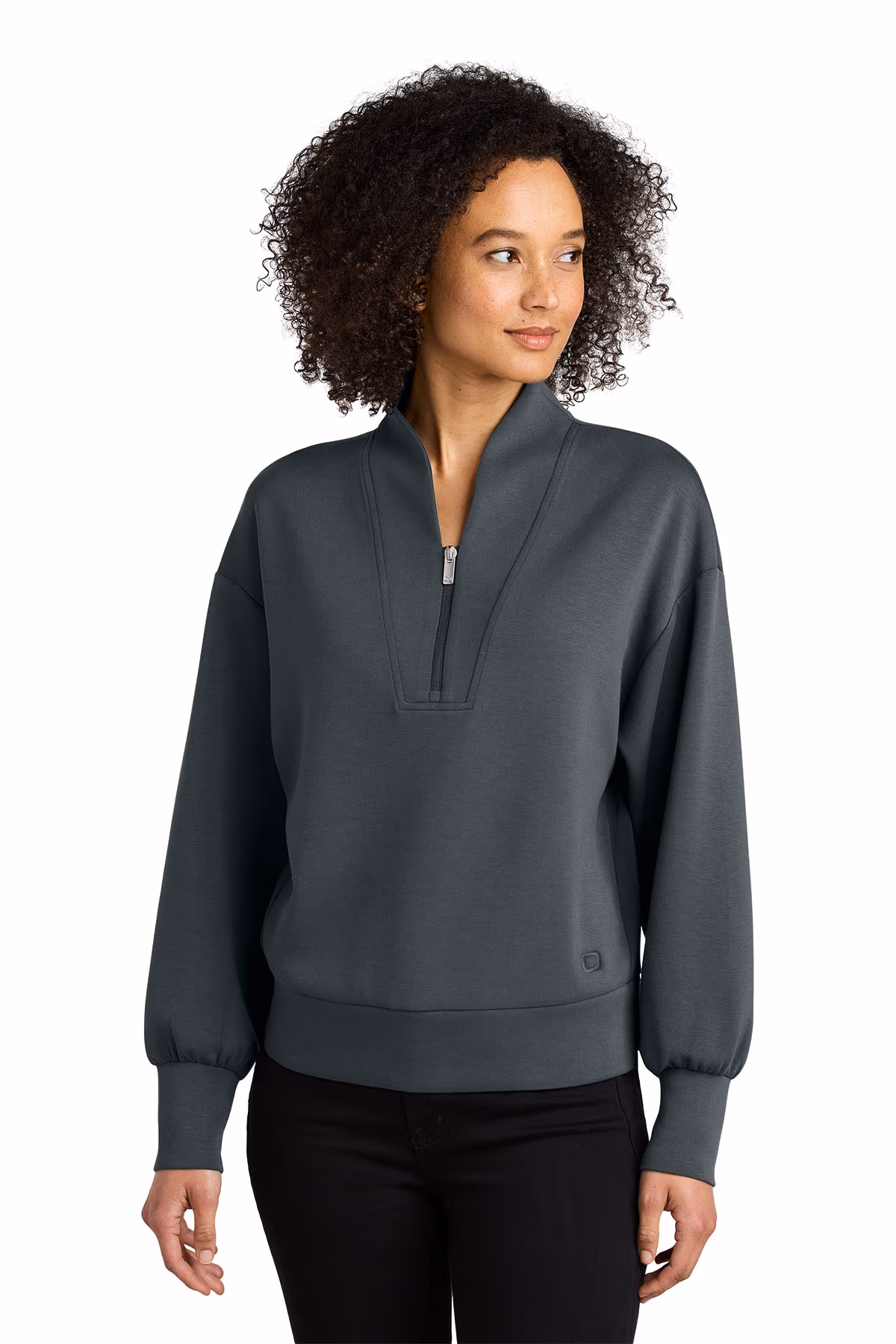 Custom Tarmac Grey - OGIO Women’s Transcend 1/4-Zip