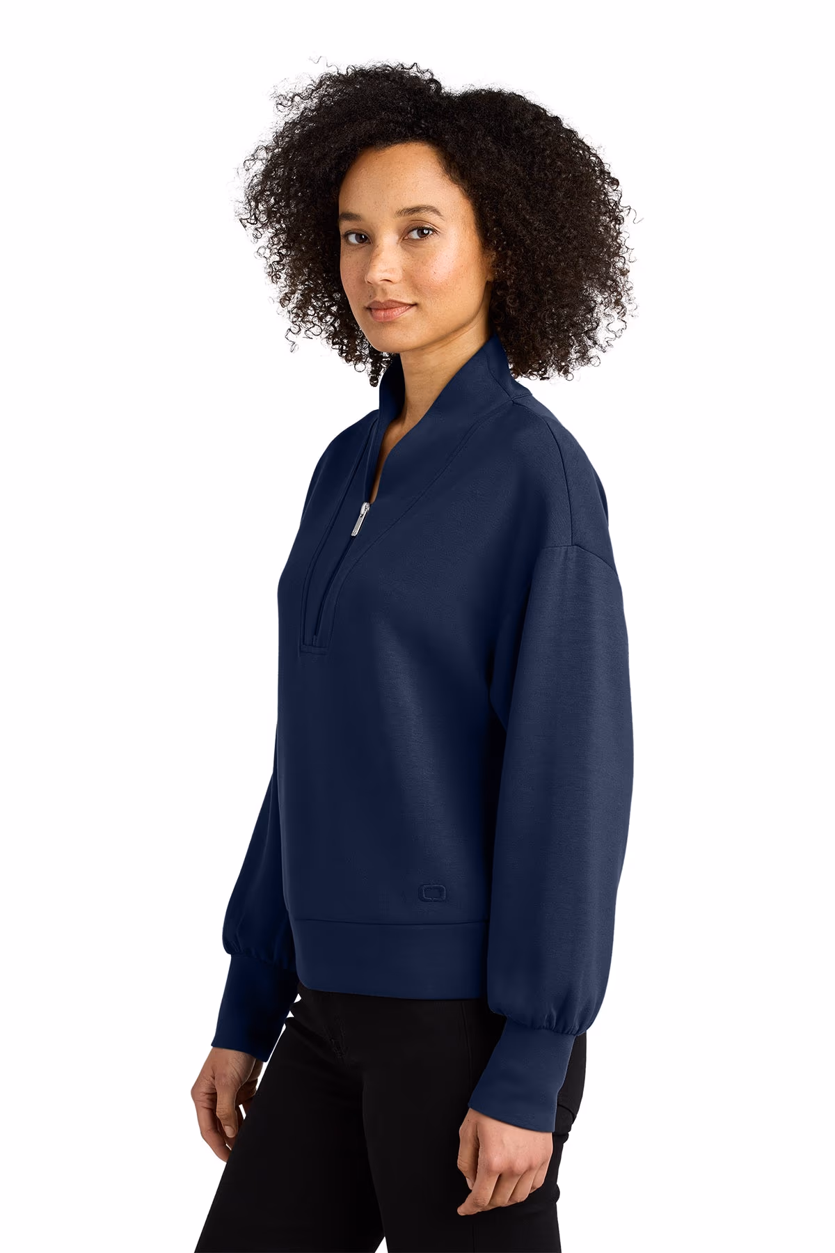 Custom River Blue Navy - OGIO Women’s Transcend 1/4-Zip