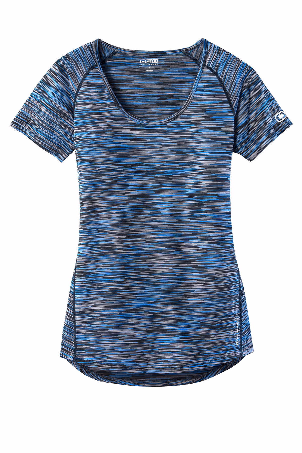 Electric Blue Space Dye - OGIO Women's Verge Scoop Neck