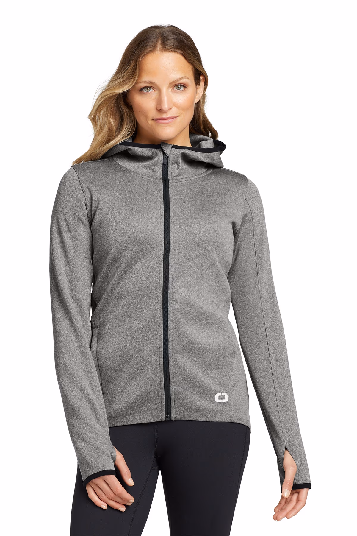 Custom Heather Grey - OGIO Women's Stealth Full-Zip Jacket