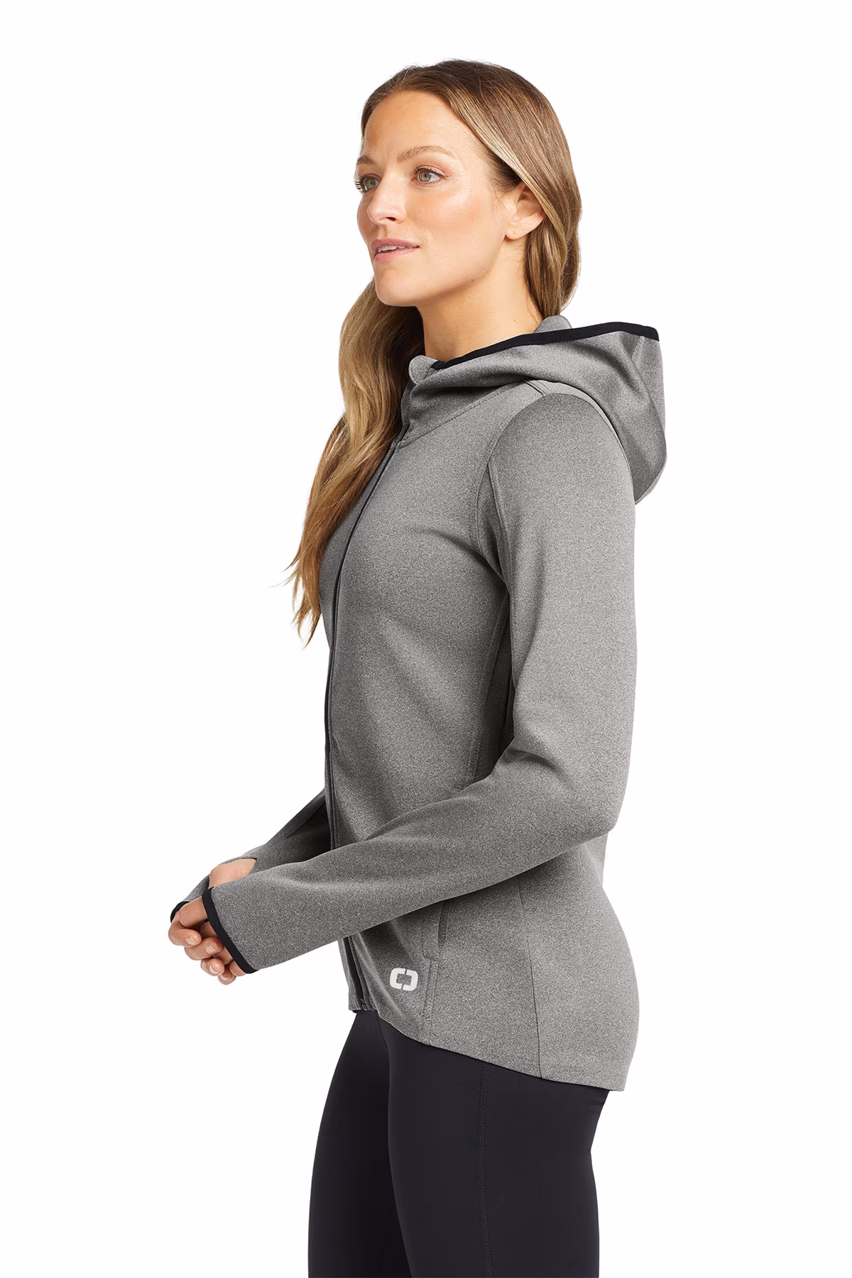 Custom Heather Grey - OGIO Women's Stealth Full-Zip Jacket