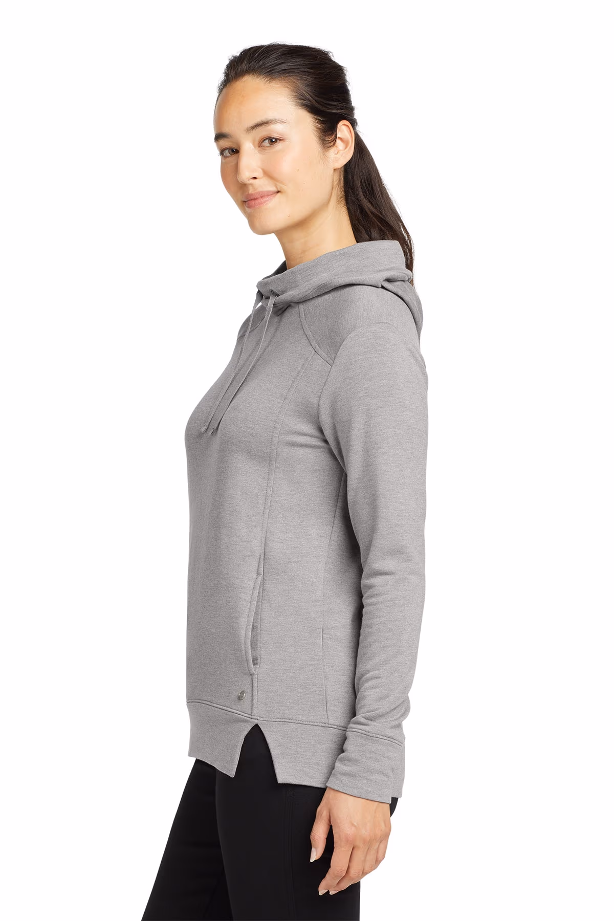 Custom Petrol Grey Heather - OGIO Women's Luuma Pullover Fleece Hoodie