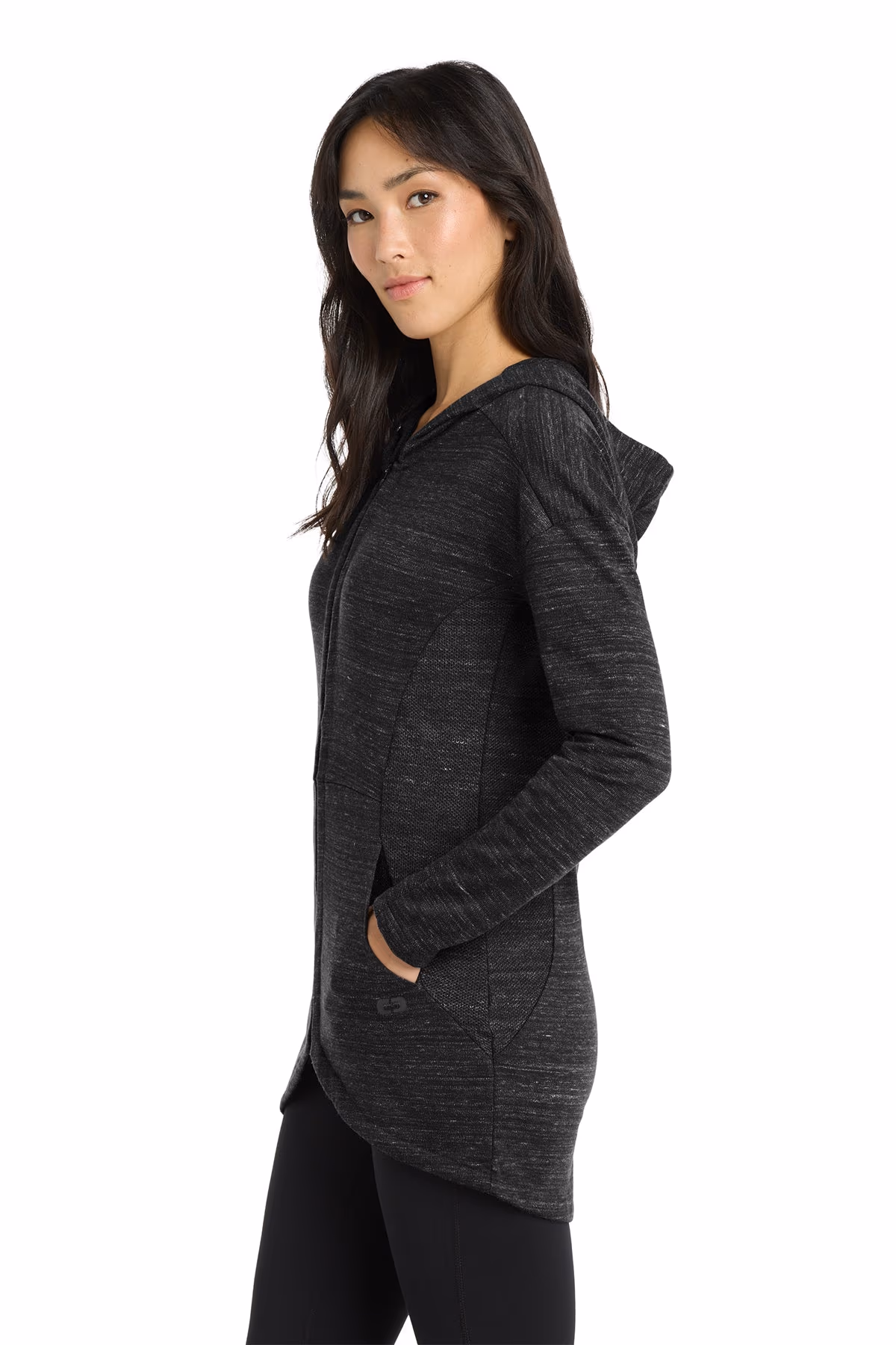 Custom Blacktop Heather - OGIO Women's Flux Full-Zip Hoodie