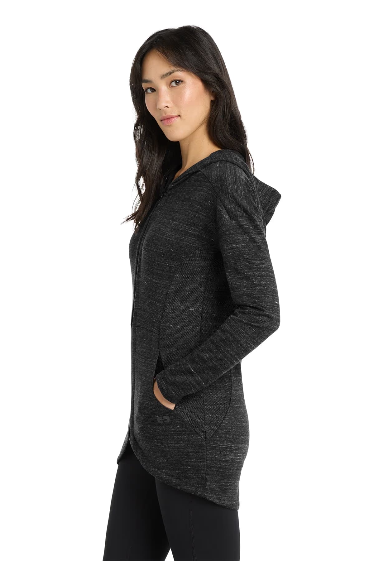 Blacktop Heather - OGIO Women's Flux Full-Zip Hoodie