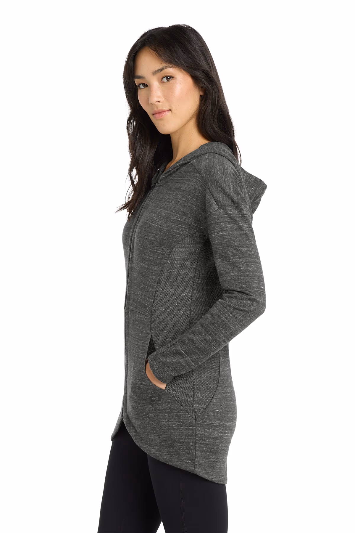 Custom Tarmac Grey Heather - OGIO Women's Flux Full-Zip Hoodie
