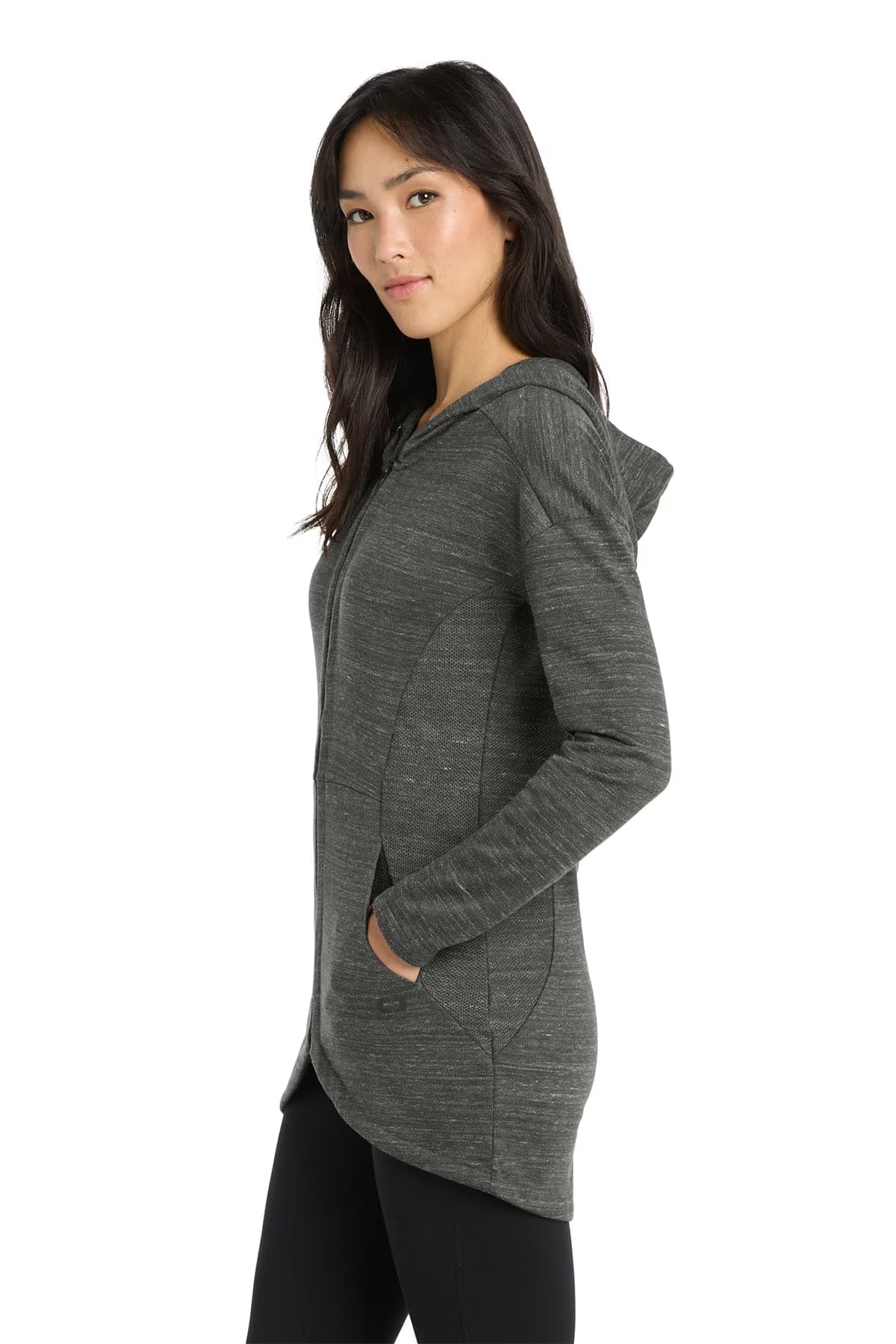 Tarmac Grey Heather - OGIO Women's Flux Full-Zip Hoodie
