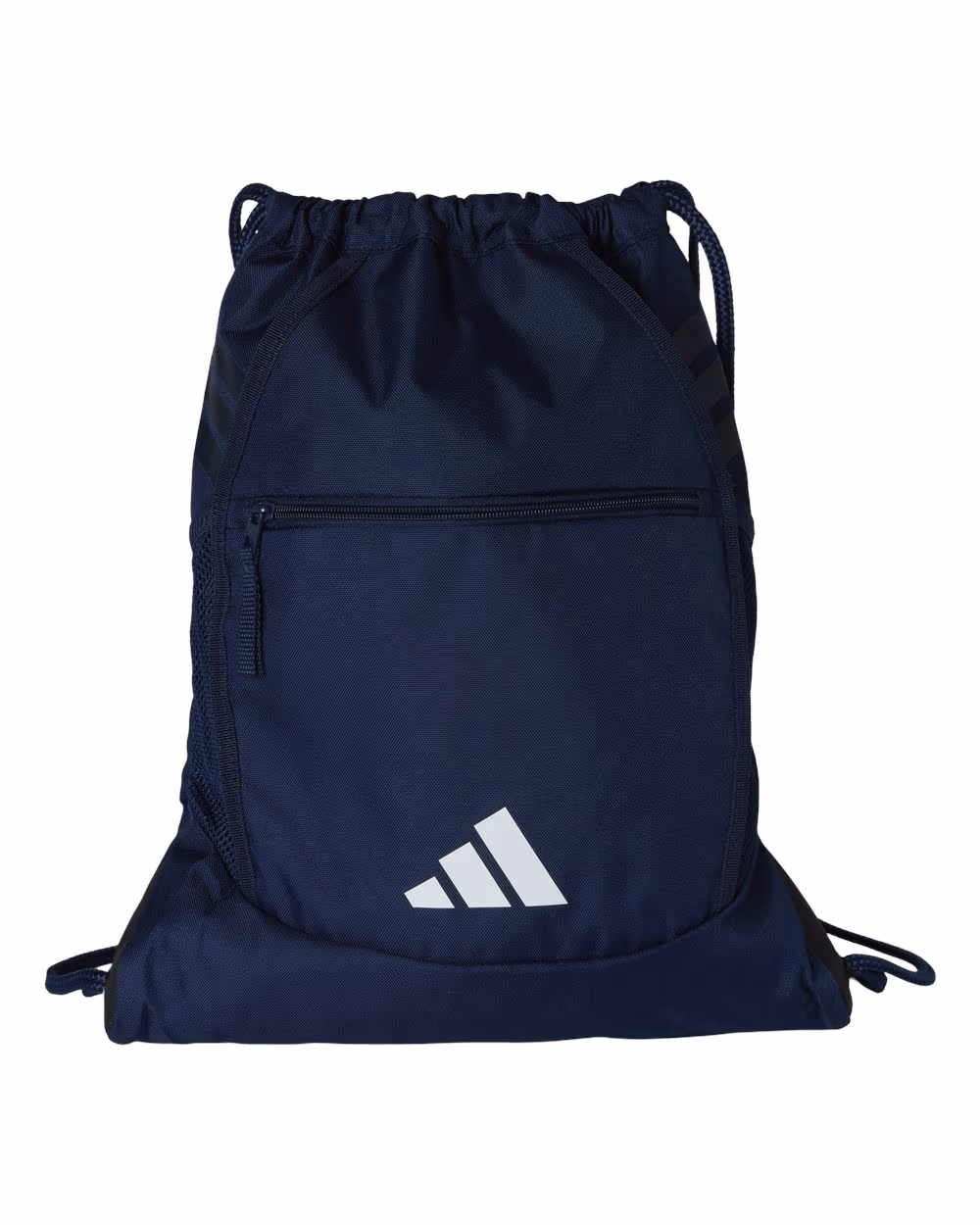 Custom Team Navy Blue/ White - Adidas Stadium Sackpack - Flat Front