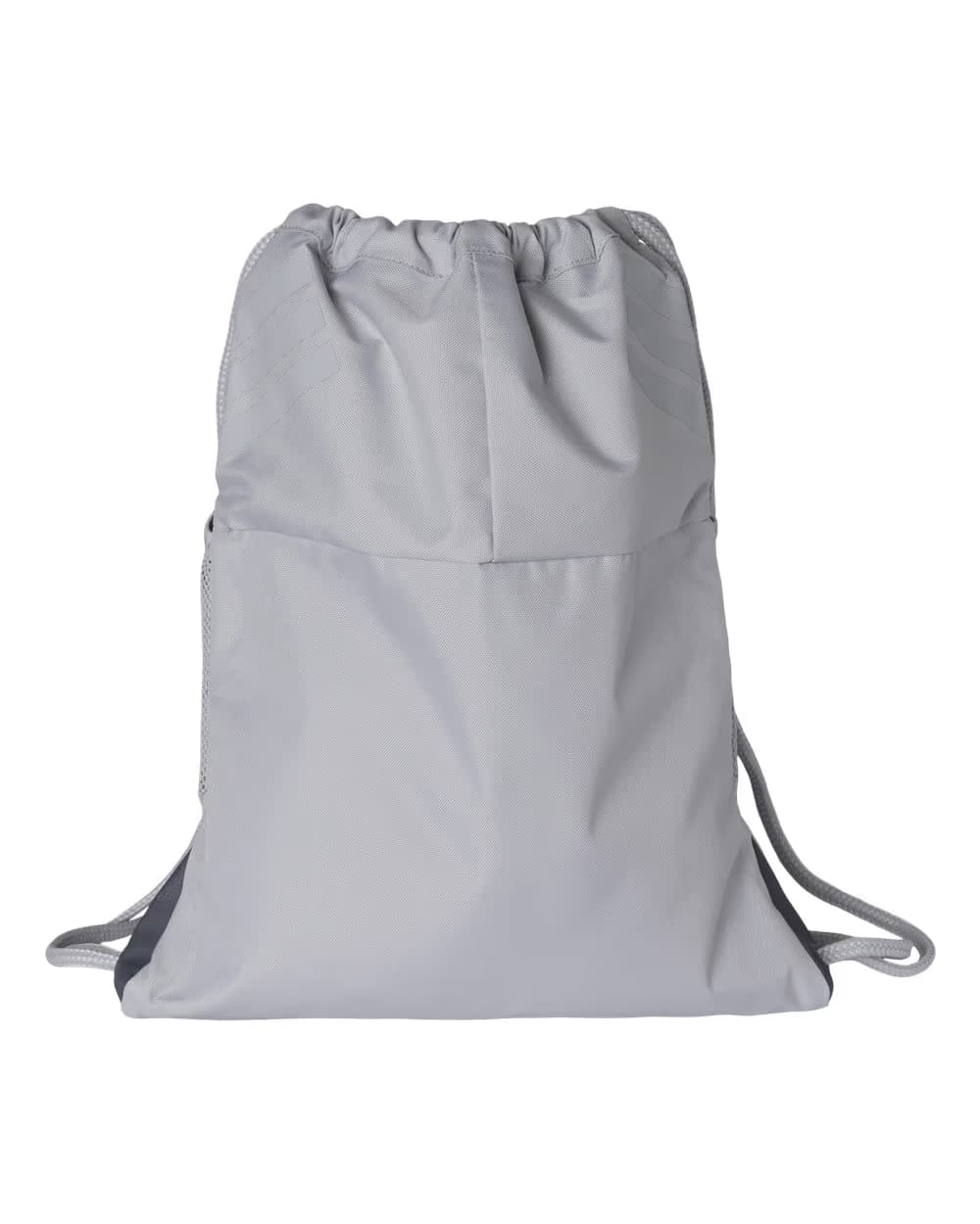Team Light Grey/ White - Adidas Stadium Sackpack - Flat Back