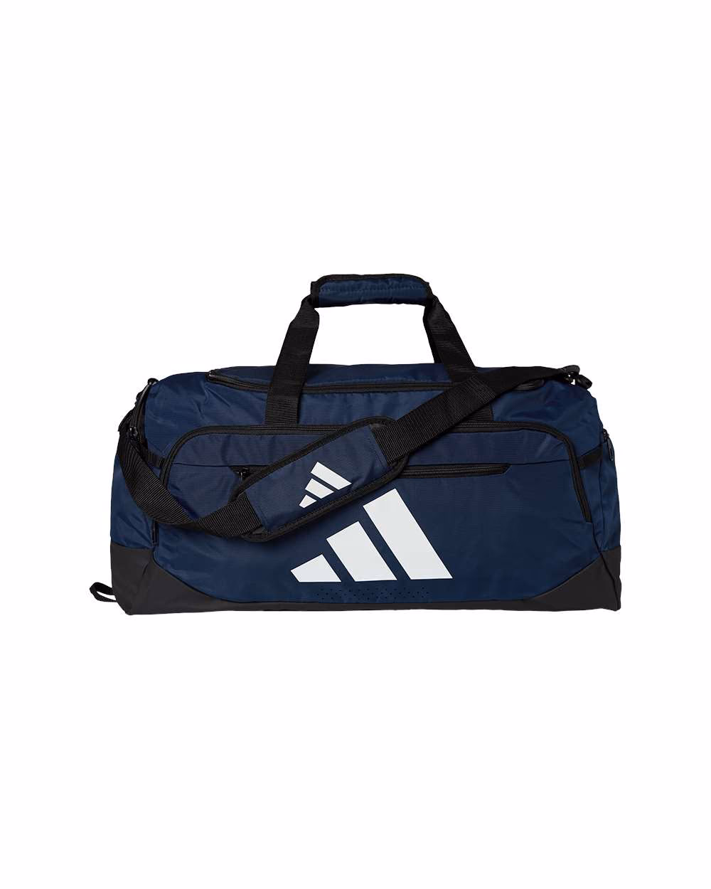 Custom AB602 Team Navy Blue Medium - Adidas Defender 5 Duffel Bag - Flat Front