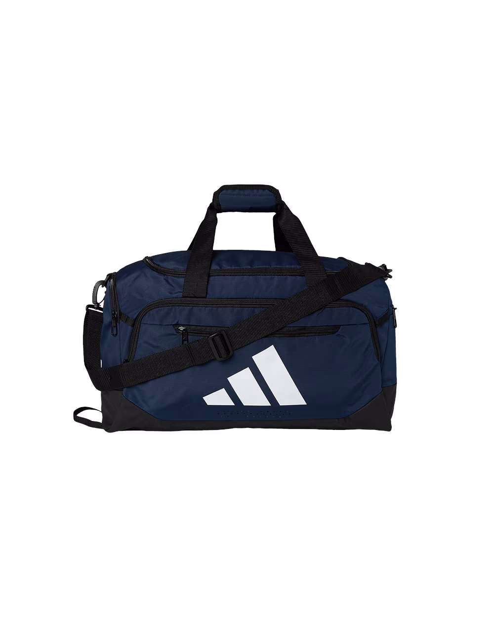 Custom AB603 Team Navy Blue Small - Adidas Defender 5 Duffel Bag - Flat Front
