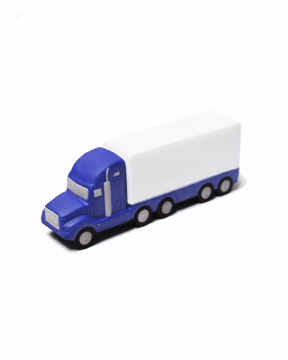 Custom Semi-Truck Stress Reliever, Blue / White, front view