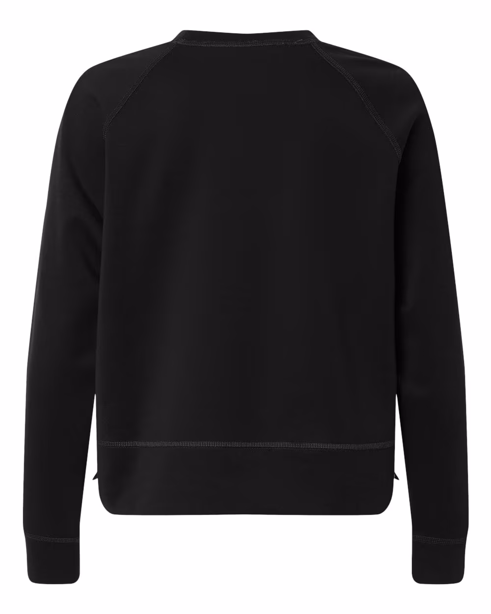 Custom Adidas Women's Beyond Side-Snap Crewneck Sweatshirt - Black