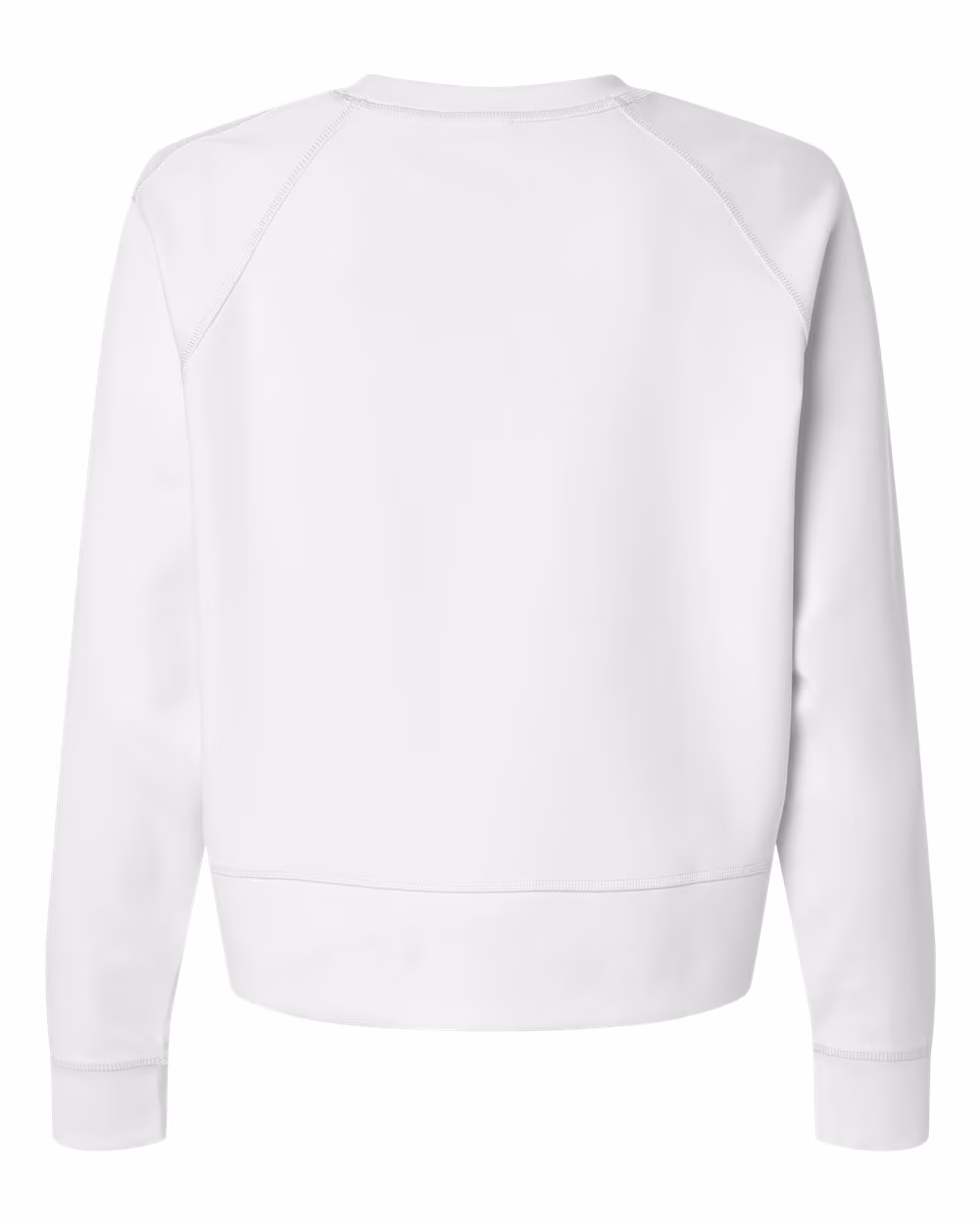 Custom Adidas Women's Beyond Side-Snap Crewneck Sweatshirt - White