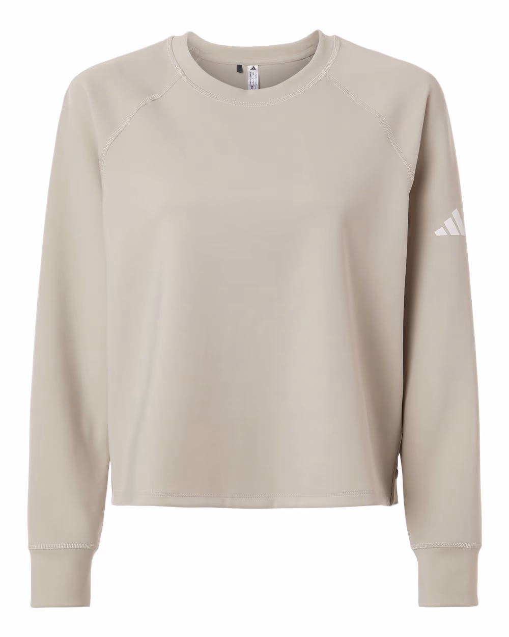 Adidas Women's Beyond Side-Snap Crewneck Sweatshirt - Wonder Alumina