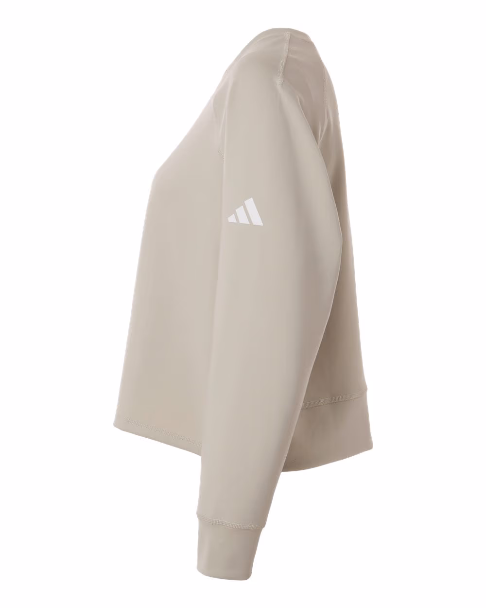 Adidas Women's Beyond Side-Snap Crewneck Sweatshirt - Wonder Alumina