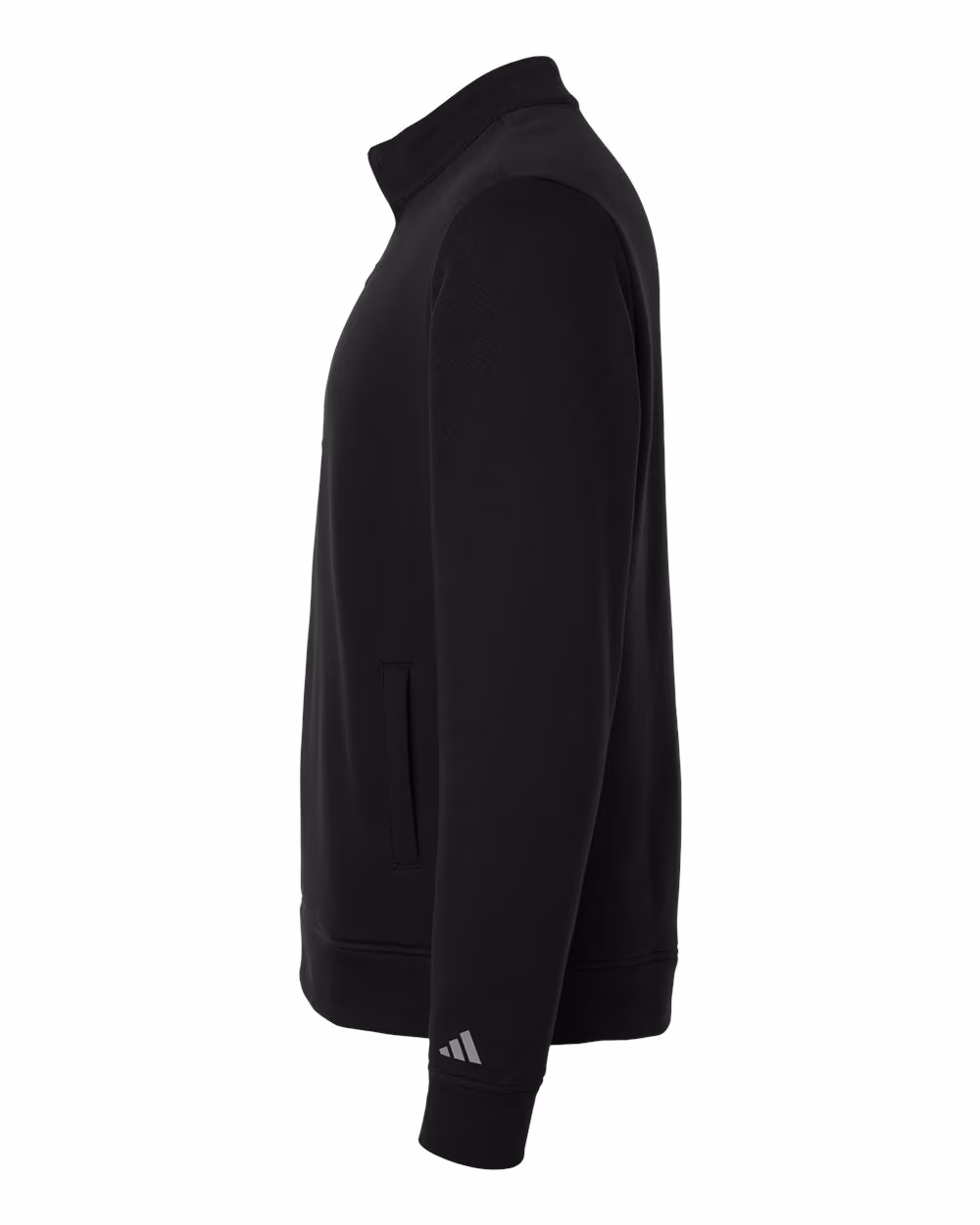 Custom Adidas Men's Elevated Fleece Quarter-Zip Pullover - Black