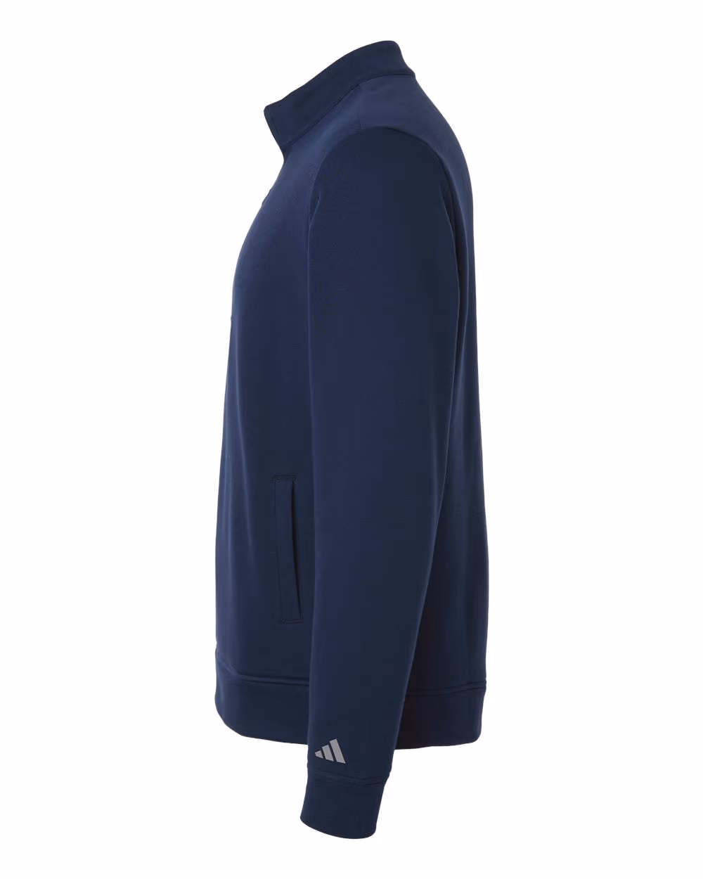 Custom Adidas Men's Elevated Fleece Quarter-Zip Pullover - Collegiate Navy