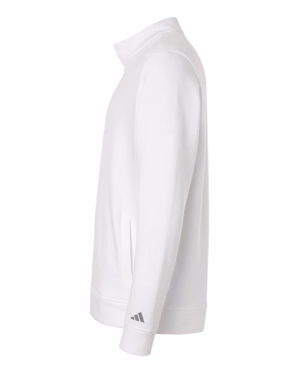 Adidas Men's Elevated Fleece Quarter-Zip Pullover - Core White