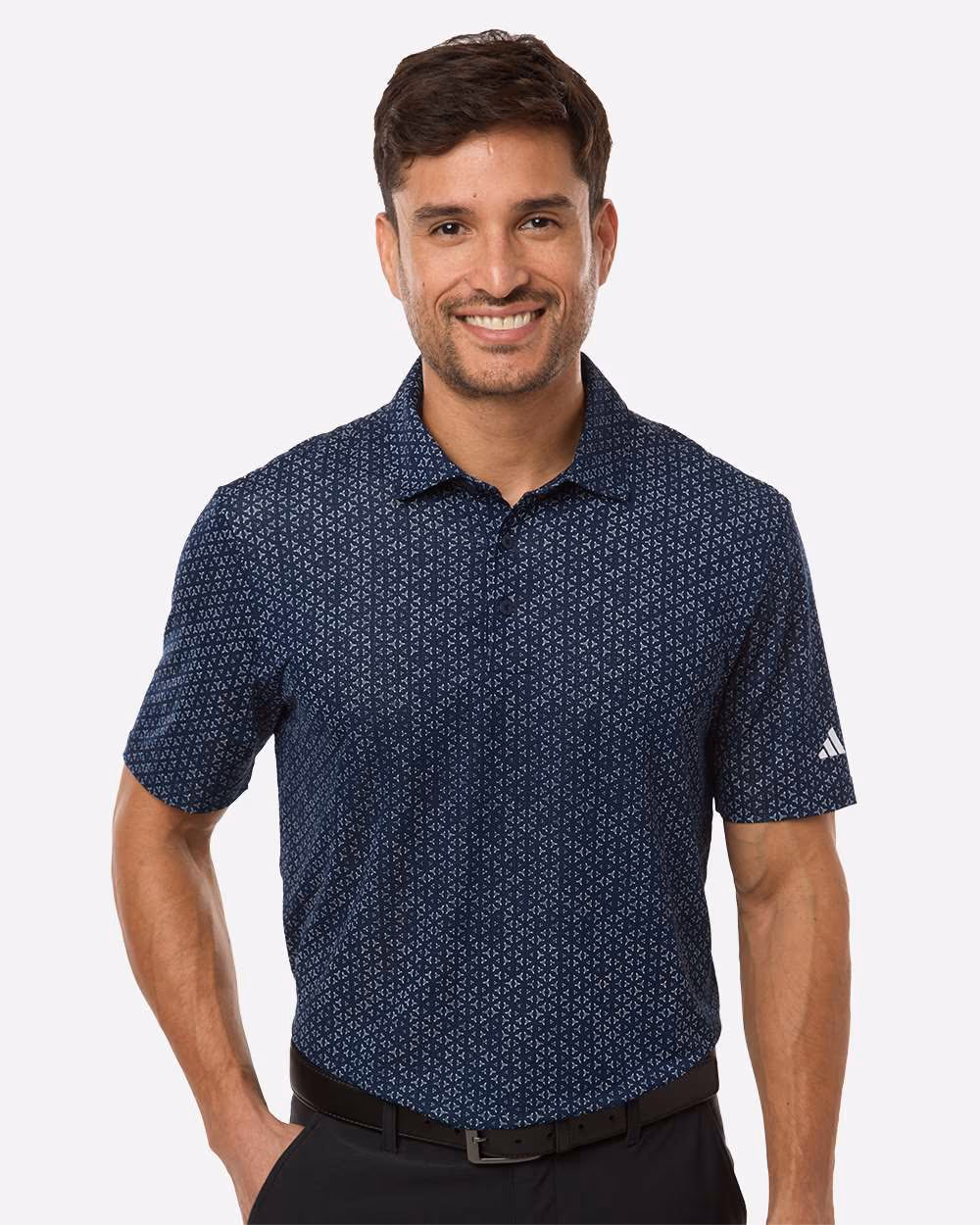 Custom Executive Gift Set - Adidas Men's Ultimate365 Mesh Tango Print Climacool Polo