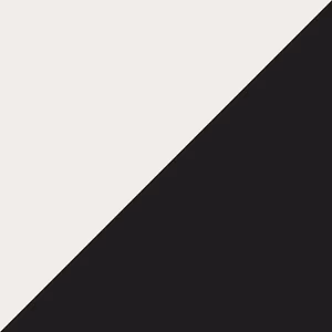 White/ Black diagonal swatch