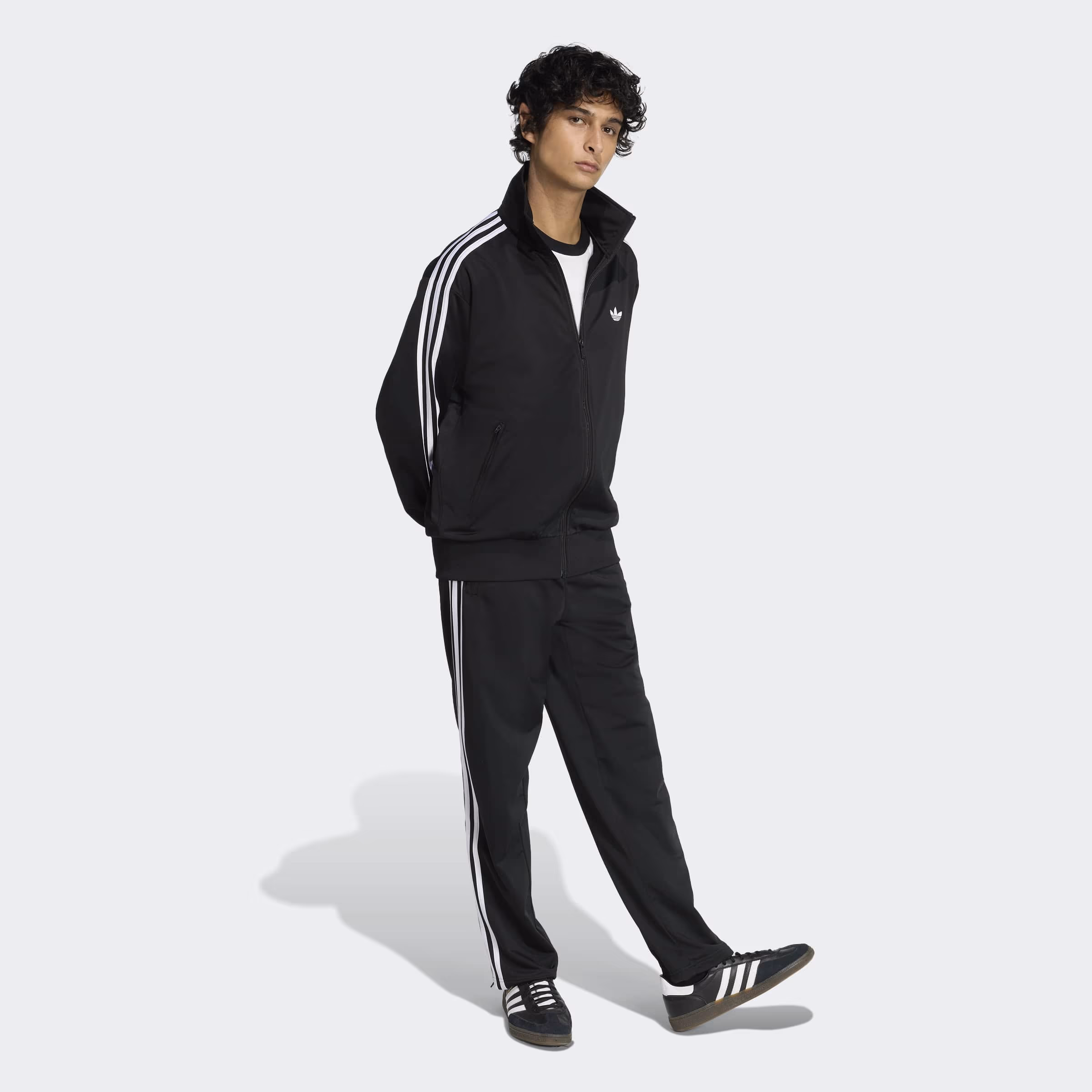Custom Adidas Men’s Firebird Track Jacket - Black - View 4