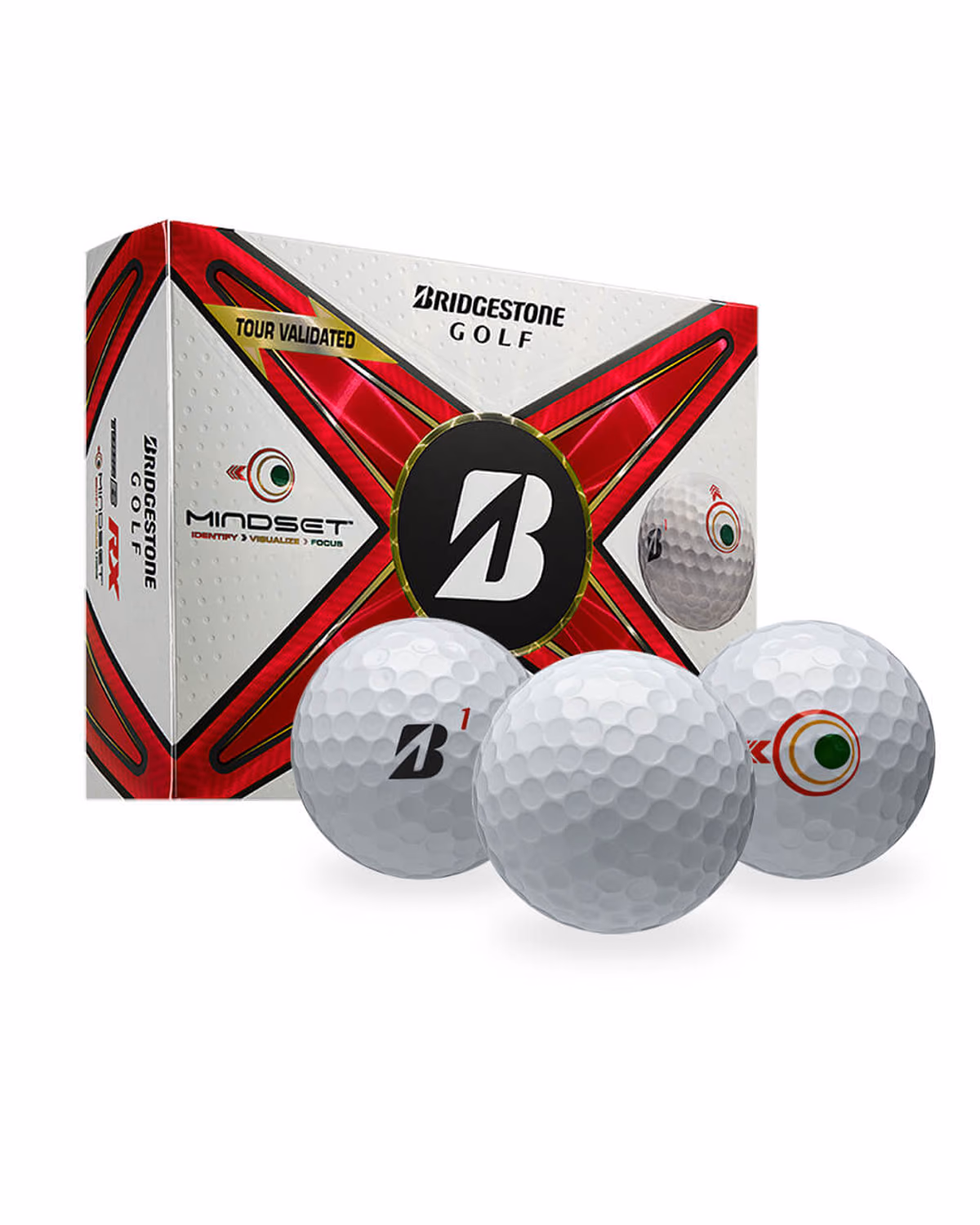 Bridgestone Tour B RX MindSet Golf Balls with Logo