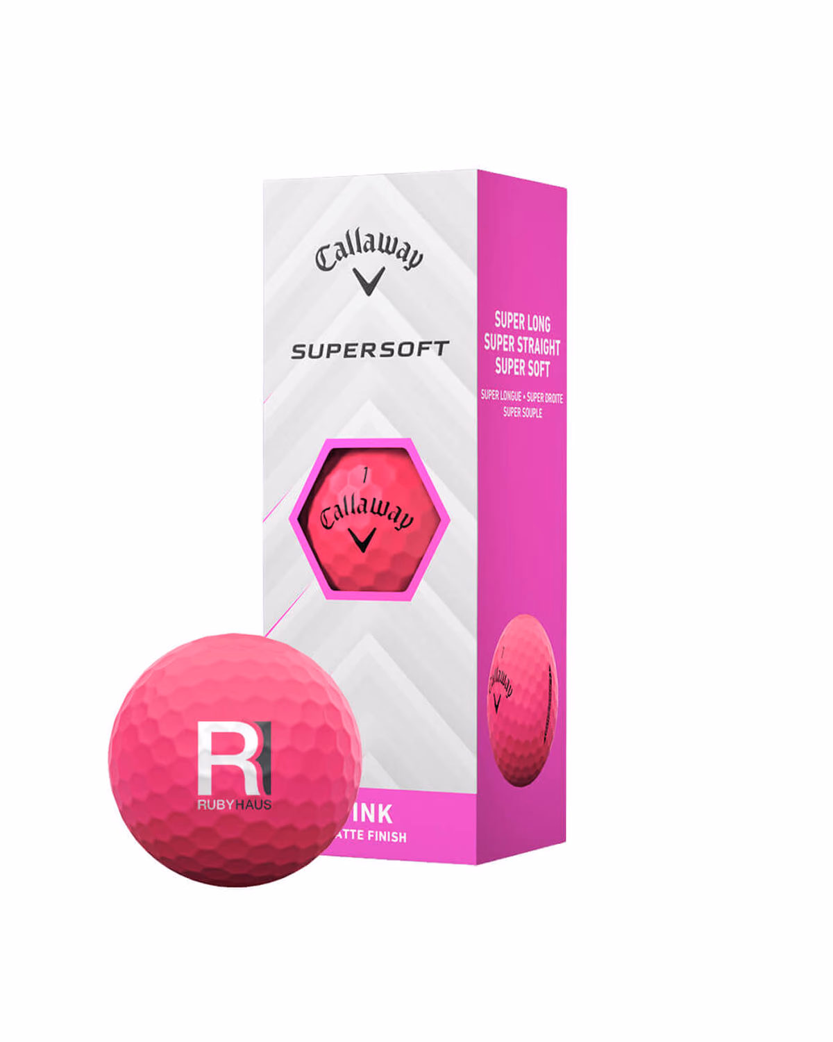 Callaway Supersoft Golf Ball Sleeve with Logo (Multicolor)